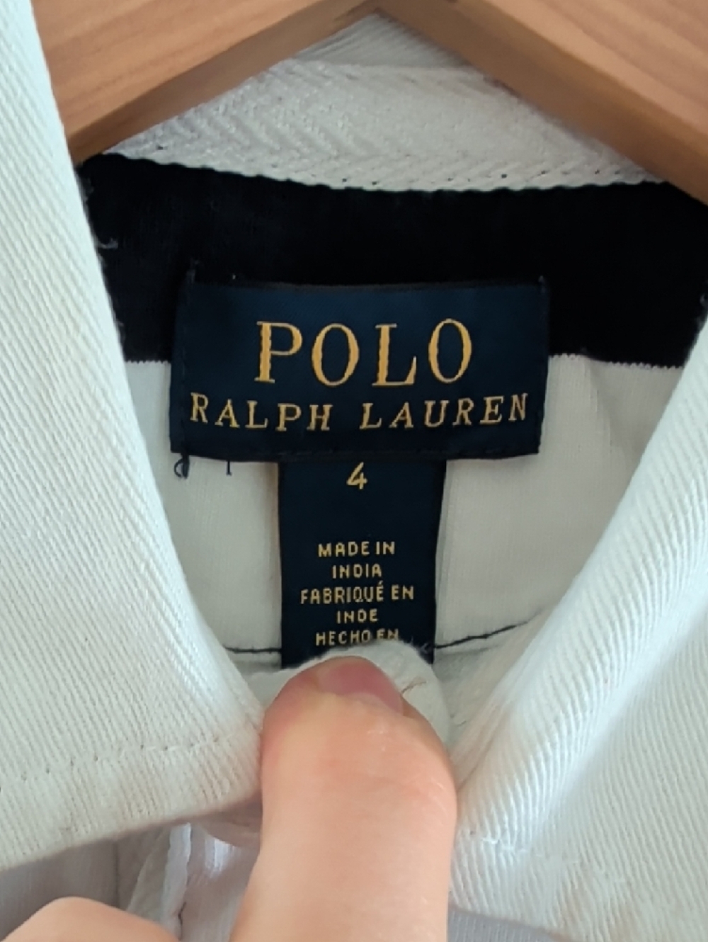 Ralph Lauren Boys' Navy and Cream Striped Rugby Shirt - Picture 4 of 7